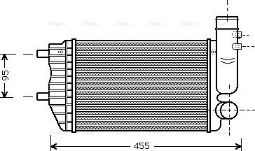 Ava Quality Cooling PE 4183 - Intercooler autozon.pro