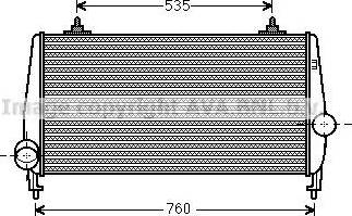 Ava Quality Cooling PE 4354 - Intercooler autozon.pro