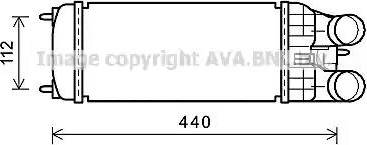 Ava Quality Cooling PE4361 - Intercooler autozon.pro