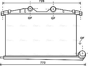 Ava Quality Cooling PE4363 - Intercooler autozon.pro