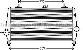 Ava Quality Cooling PE 4338 - Intercooler autozon.pro