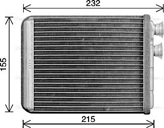 Ava Quality Cooling PE6431 - Scambiatore calore, Riscaldamento abitacolo autozon.pro