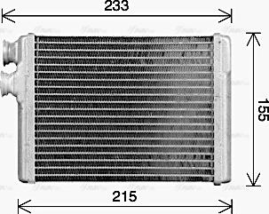 Ava Quality Cooling PE6429 - Scambiatore calore, Riscaldamento abitacolo autozon.pro