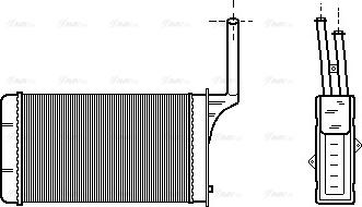 Ava Quality Cooling PE 6049 - Scambiatore calore, Riscaldamento abitacolo autozon.pro