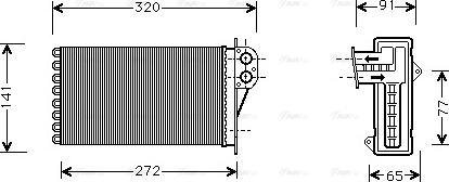 Ava Quality Cooling PE 6199 - Scambiatore calore, Riscaldamento abitacolo autozon.pro