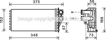 Ava Quality Cooling PE6359 - Scambiatore calore, Riscaldamento abitacolo autozon.pro