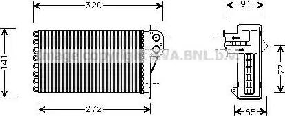 Ava Quality Cooling PE6356 - Scambiatore calore, Riscaldamento abitacolo autozon.pro