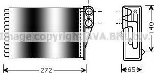 Ava Quality Cooling PE6292 - Scambiatore calore, Riscaldamento abitacolo autozon.pro