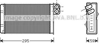 Ava Quality Cooling PE 6240 - Scambiatore calore, Riscaldamento abitacolo autozon.pro