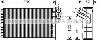 Ava Quality Cooling PE 6226 - Scambiatore calore, Riscaldamento abitacolo autozon.pro