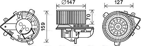 Ava Quality Cooling PE8395 - Ventilatore abitacolo autozon.pro