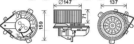 Ava Quality Cooling PE8380 - Ventilatore abitacolo autozon.pro