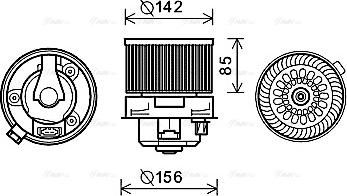 Ava Quality Cooling PE8371 - Ventilatore abitacolo autozon.pro