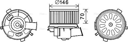 Ava Quality Cooling PE8378 - Ventilatore abitacolo autozon.pro