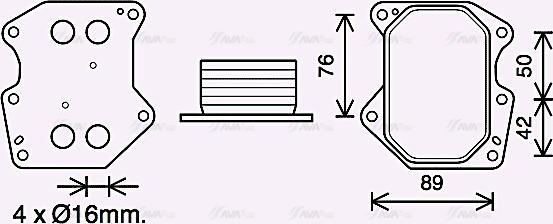 Ava Quality Cooling PE3400 - Radiatore olio, Olio motore autozon.pro