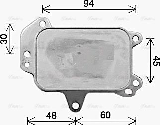 Ava Quality Cooling PE3424 - Radiatore olio, Olio motore autozon.pro