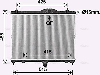 Ava Quality Cooling PE2423 - Radiatore, Raffreddamento motore autozon.pro