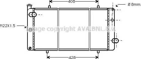 Ava Quality Cooling PE 2080 - Radiatore, Raffreddamento motore autozon.pro