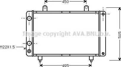 Ava Quality Cooling PE 2082 - Radiatore, Raffreddamento motore autozon.pro