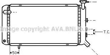 Ava Quality Cooling PE 2077 - Radiatore, Raffreddamento motore autozon.pro