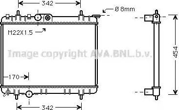 Ava Quality Cooling PE 2190 - Radiatore, Raffreddamento motore autozon.pro