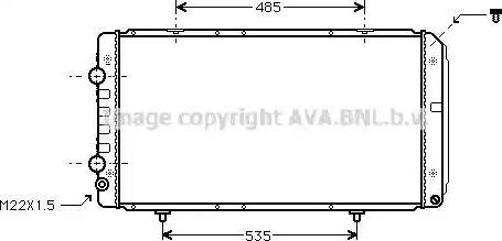 Ava Quality Cooling PE 2145 - Radiatore, Raffreddamento motore autozon.pro