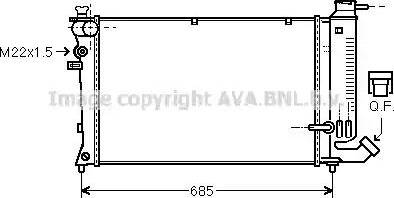 Ava Quality Cooling PE 2142 - Radiatore, Raffreddamento motore autozon.pro