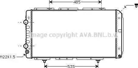 Ava Quality Cooling PE 2146 - Radiatore, Raffreddamento motore autozon.pro