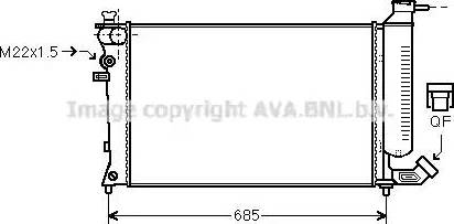 Ava Quality Cooling PE 2137 - Radiatore, Raffreddamento motore autozon.pro