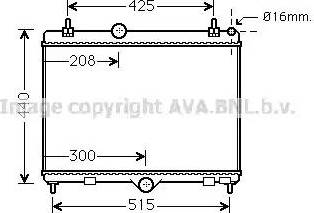 Ava Quality Cooling PE2358 - Radiatore, Raffreddamento motore autozon.pro