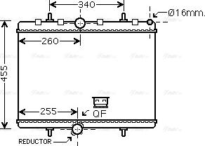 Ava Quality Cooling PE 2314 - Radiatore, Raffreddamento motore autozon.pro