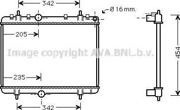 Ava Quality Cooling PE 2330 - Radiatore, Raffreddamento motore autozon.pro