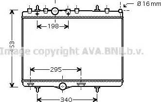 Ava Quality Cooling PE 2290 - Radiatore, Raffreddamento motore autozon.pro