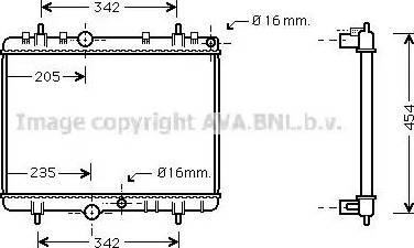 Ava Quality Cooling PE 2249 - Radiatore, Raffreddamento motore autozon.pro