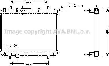 Ava Quality Cooling PE 2246 - Radiatore, Raffreddamento motore autozon.pro