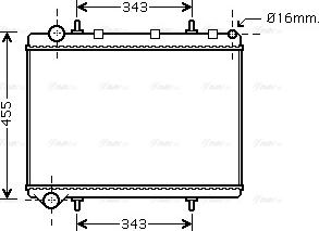 Ava Quality Cooling PE 2259 - Radiatore, Raffreddamento motore autozon.pro