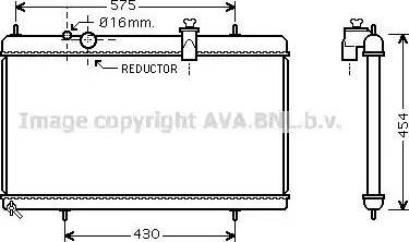 Ava Quality Cooling PE 2256 - Radiatore, Raffreddamento motore autozon.pro