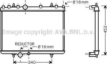 Ava Quality Cooling PE 2266 - Radiatore, Raffreddamento motore autozon.pro