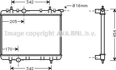 Ava Quality Cooling PEA2260 - Radiatore, Raffreddamento motore autozon.pro