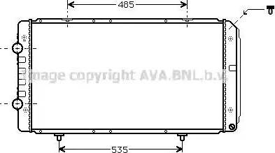 Ava Quality Cooling PE 2268 - Radiatore, Raffreddamento motore autozon.pro