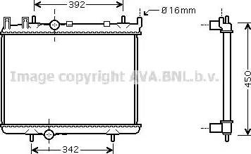 Ava Quality Cooling PE 2263 - Radiatore, Raffreddamento motore autozon.pro