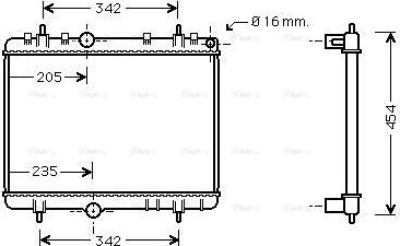 Ava Quality Cooling PE 2267 - Radiatore, Raffreddamento motore autozon.pro