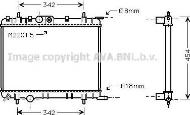 Ava Quality Cooling PE 2206 - Radiatore, Raffreddamento motore autozon.pro