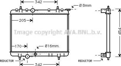 Ava Quality Cooling PE 2219 - Radiatore, Raffreddamento motore autozon.pro