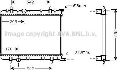 Ava Quality Cooling PE 2211 - Radiatore, Raffreddamento motore autozon.pro