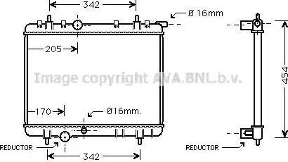 Ava Quality Cooling PE2239 - Radiatore, Raffreddamento motore autozon.pro