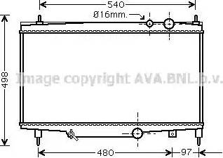 Ava Quality Cooling PE 2230 - Radiatore, Raffreddamento motore autozon.pro