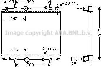 Ava Quality Cooling PE 2237 - Radiatore, Raffreddamento motore autozon.pro