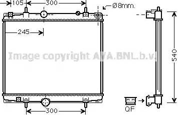 Ava Quality Cooling PE 2277 - Radiatore, Raffreddamento motore autozon.pro