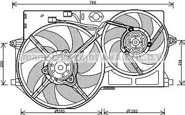 Ava Quality Cooling PE 7541 - Ventola, Raffreddamento motore autozon.pro